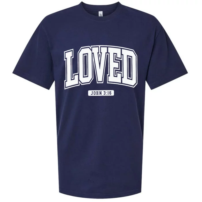 Loved John 3 16 So Very Loved Sueded Cloud Jersey T-Shirt