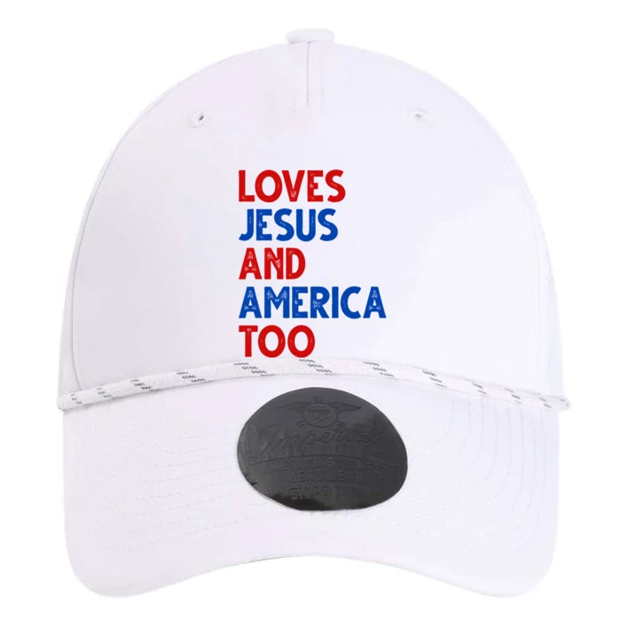 Loves Jesus And America Too Vintage Performance The Dyno Cap