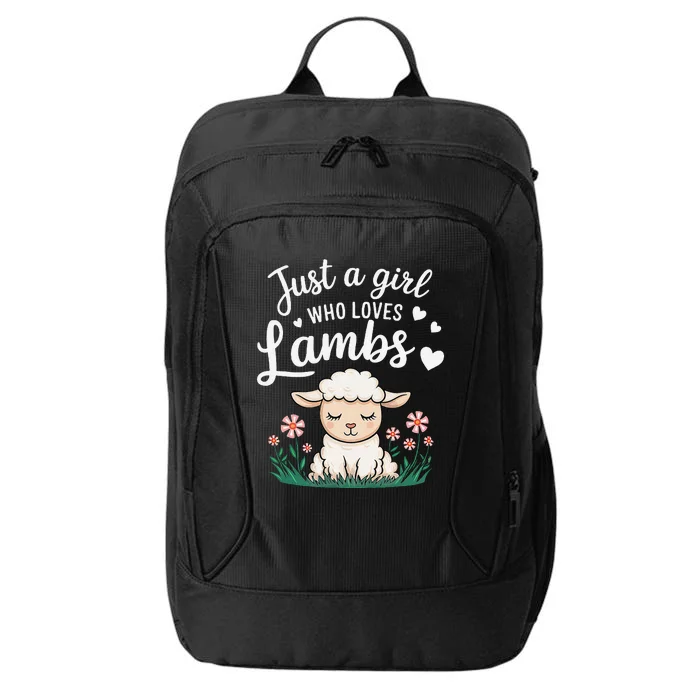 Lamb Just A Girl Who Loves Lambs Cute Animals Lover City Backpack