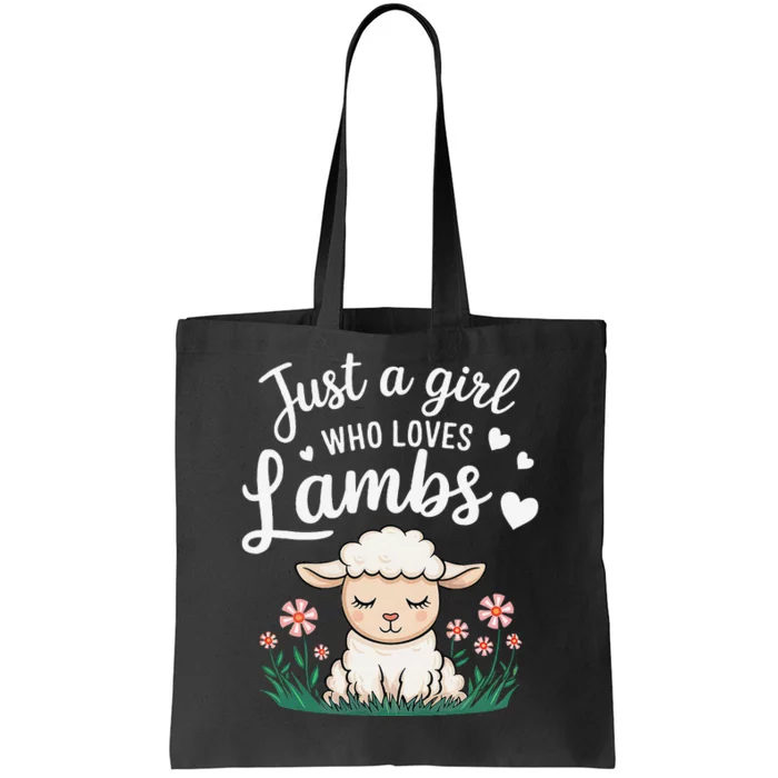 Lamb Just A Girl Who Loves Lambs Cute Animals Lover Tote Bag