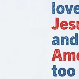 Loves Jesus And America Too Softstyle Adult Sport Polo