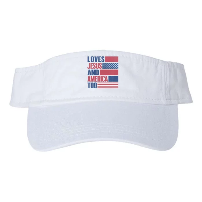 Love Jesus America Too Valucap Bio-Washed Visor