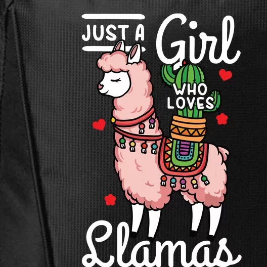 Llama Just A Girl Who Loves Llamas City Backpack