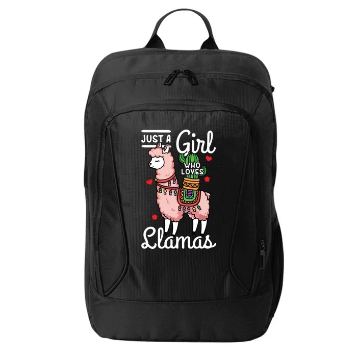 Llama Just A Girl Who Loves Llamas City Backpack