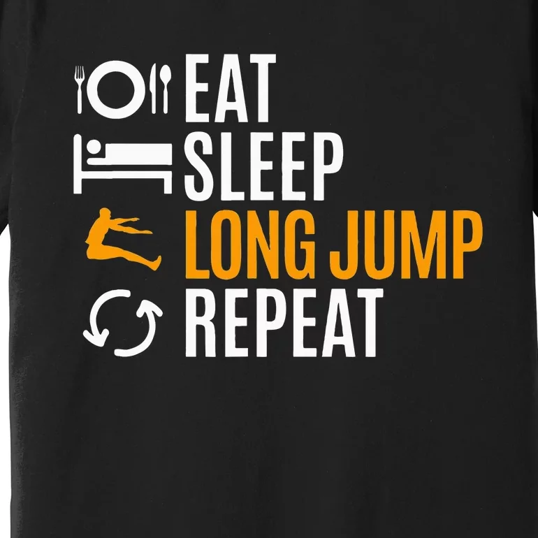 Long Jump Athletics Premium T-Shirt