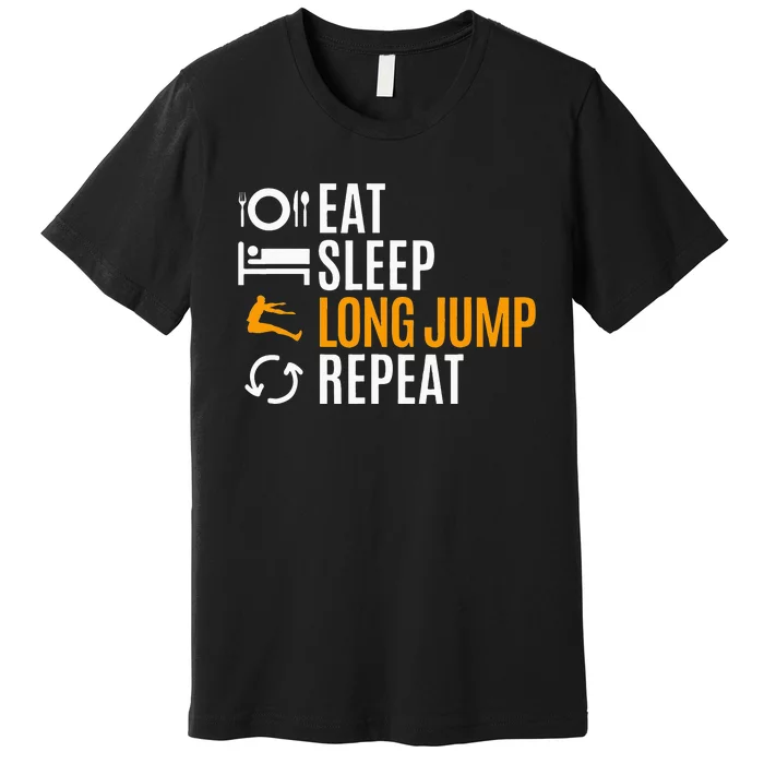 Long Jump Athletics Premium T-Shirt