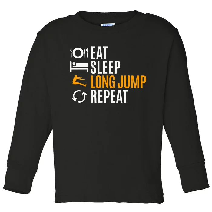 Long Jump Athletics Toddler Long Sleeve Shirt