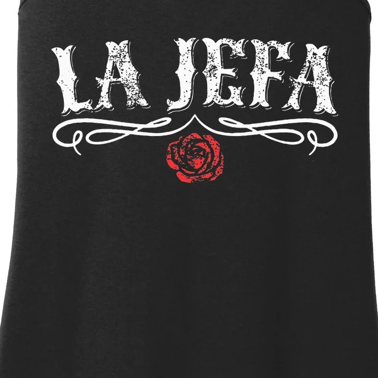 La Jefa Boss In Spanish Mexican Ladies Essential Tank