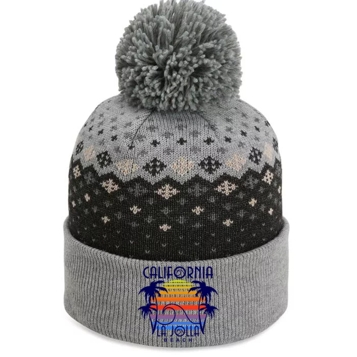 La Jolla Beach California The Baniff Cuffed Pom Beanie