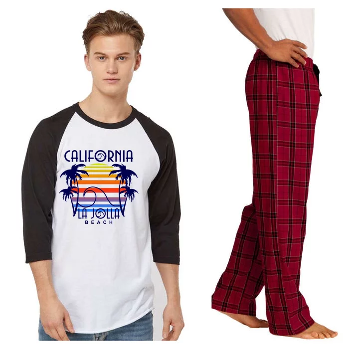 La Jolla Beach California Raglan Sleeve Pajama Set