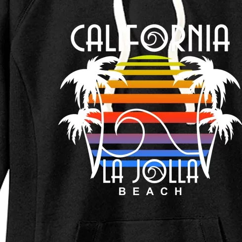 La Jolla Beach California Women's Fleece Hoodie