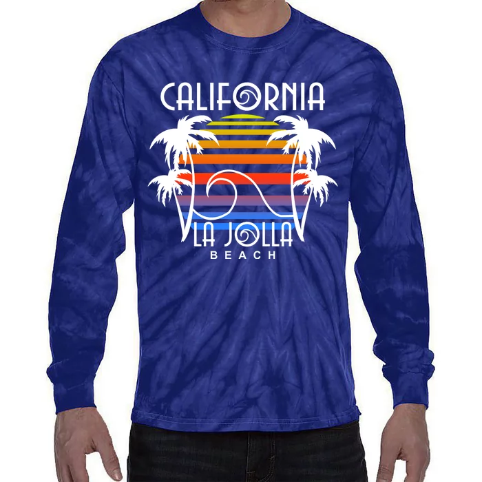 La Jolla Beach California Tie-Dye Long Sleeve Shirt