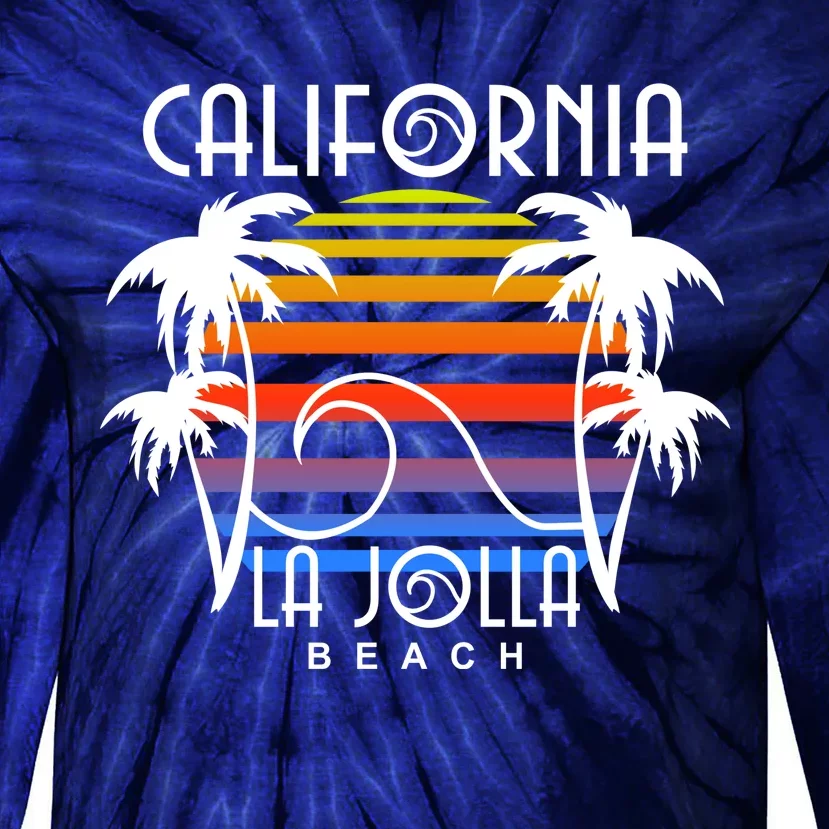 La Jolla Beach California Tie-Dye Long Sleeve Shirt