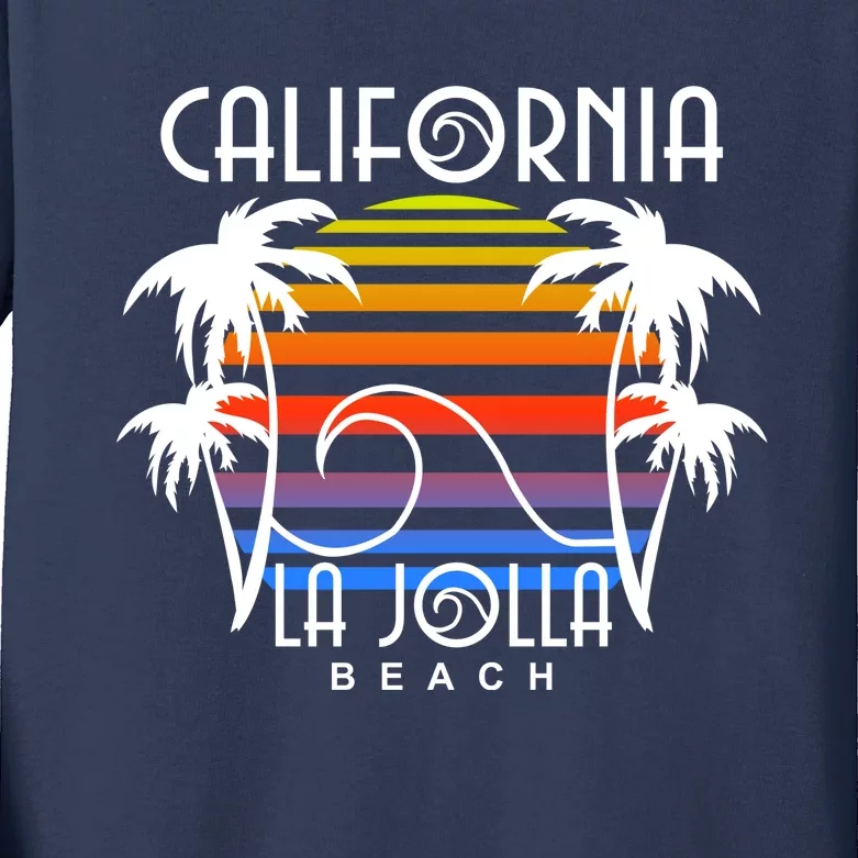 La Jolla Beach California Kids Long Sleeve Shirt