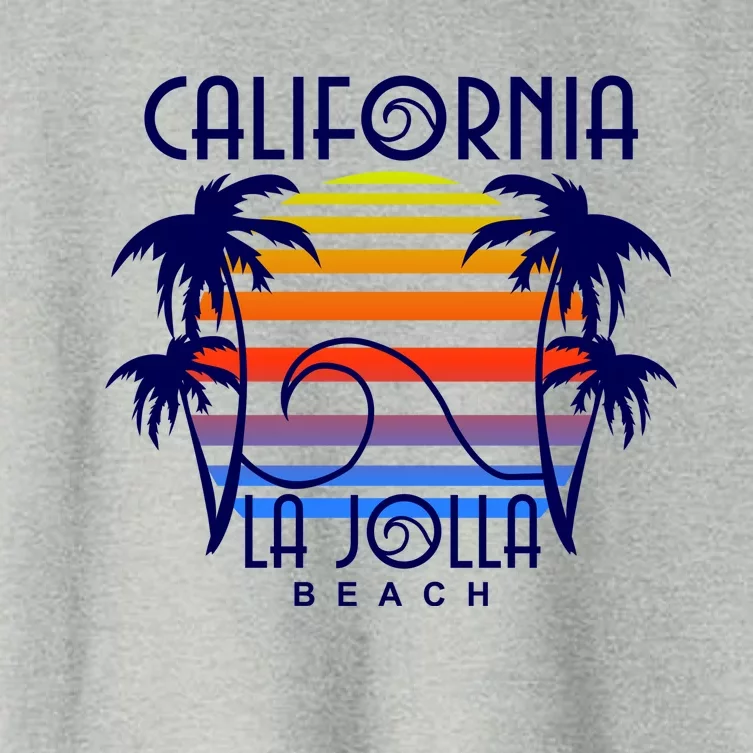 La Jolla Beach California Women's Crop Top Tee