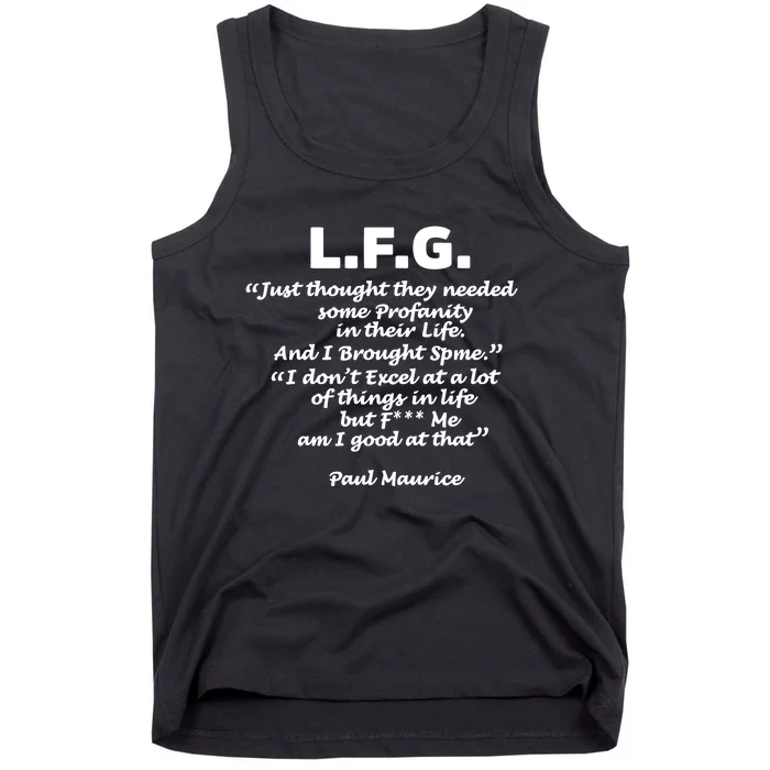 Limited Jessica Blaylock L.F.G. Just Thought They Needed Some Profanity In Their Tank Top