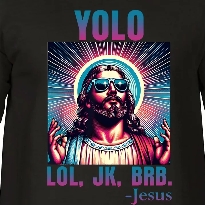 Lol Jk Brb Jesus Funny Easter Day Comfort Colors T-Shirt