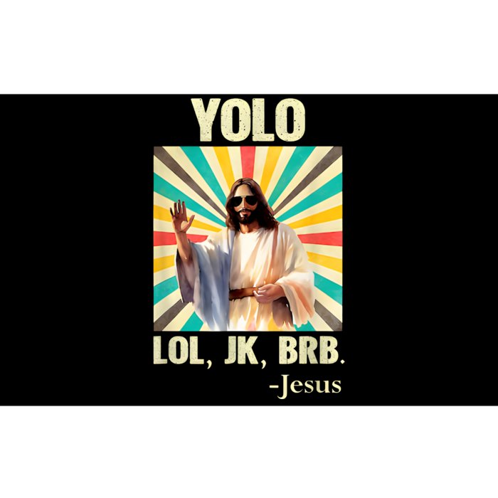 Lol Jk Brb Jesus Funny Easter Christians Bumper Sticker