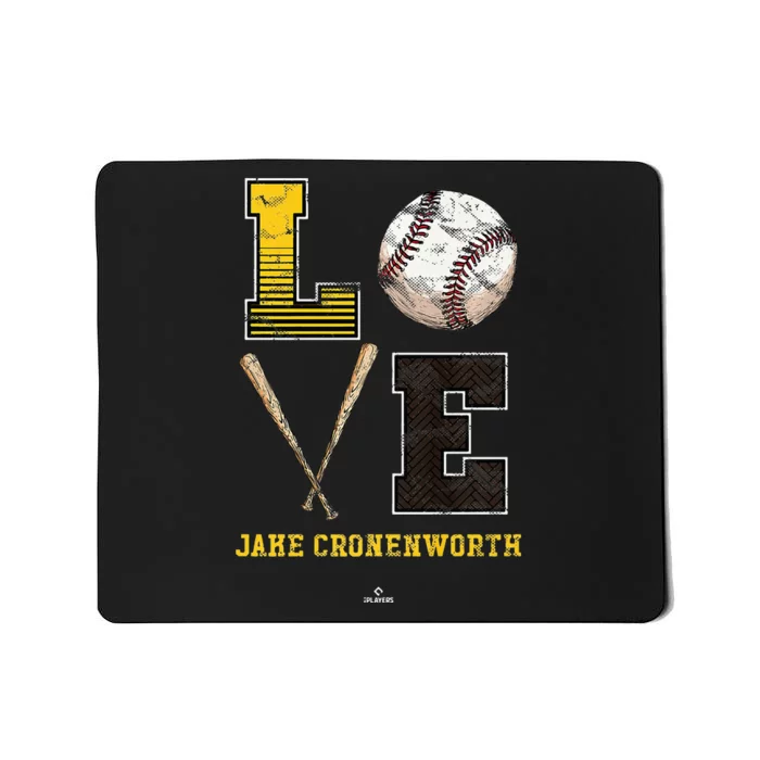 Love Jake Cronenworth Jake Cronenworth San Diego Mousepad