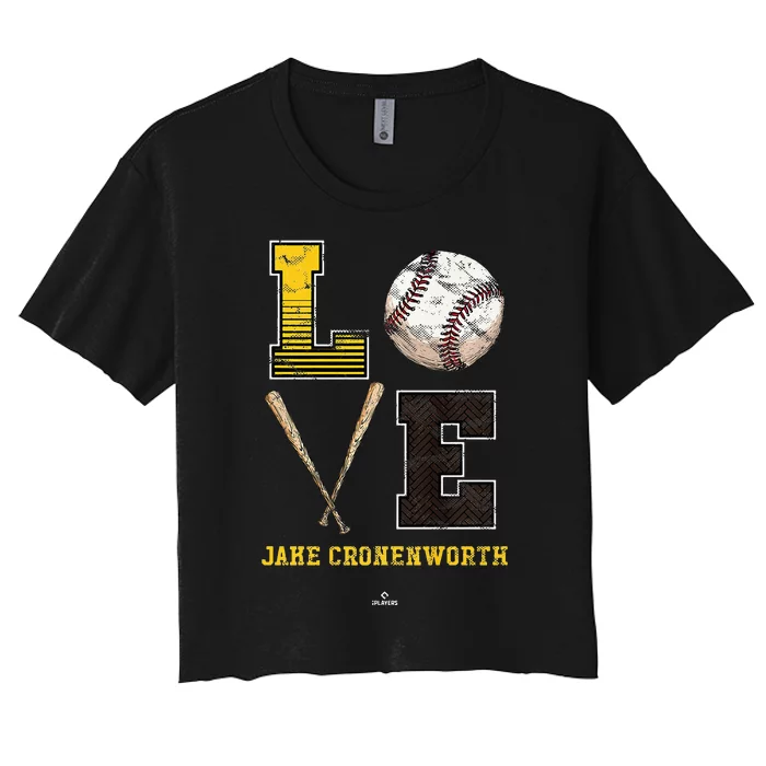 Love Jake Cronenworth Jake Cronenworth San Diego Women's Crop Top Tee