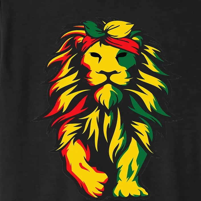 Lion Juneteenth Cool Black History African American Flag ChromaSoft Performance T-Shirt