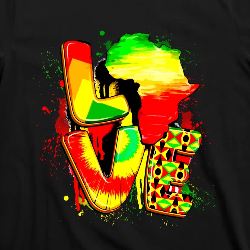 Love Juneteenth Celebrating Black Freedom 1865 African American T-Shirt