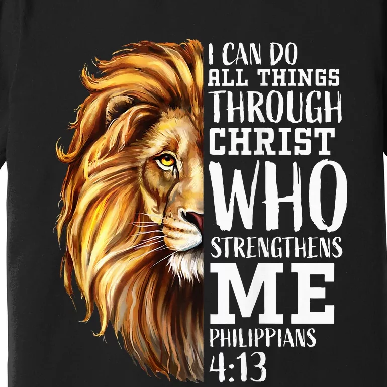 Lion Judah Christian Religious Scripture Premium T-Shirt