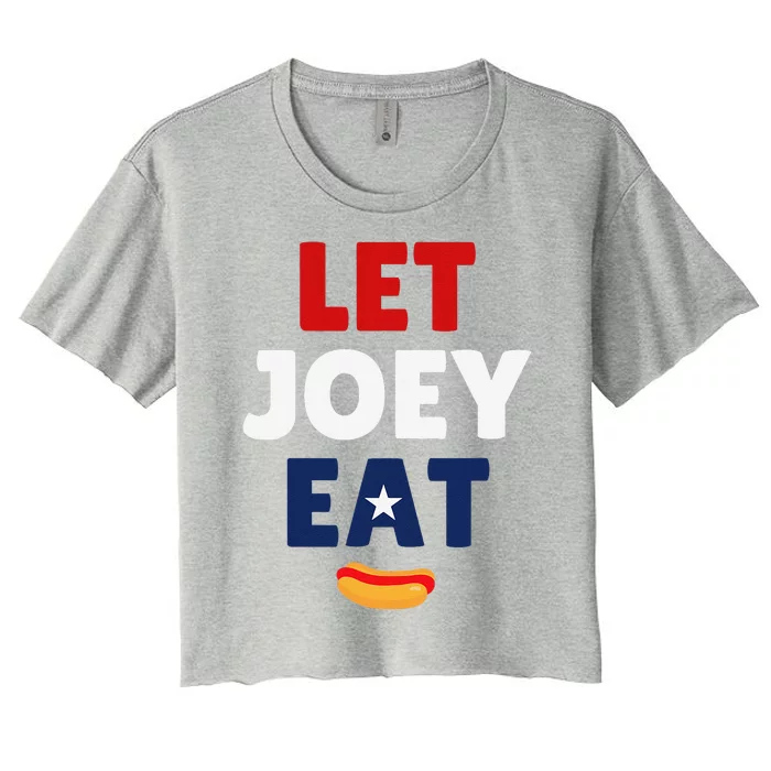 Let Joey Eat Women's Crop Top Tee