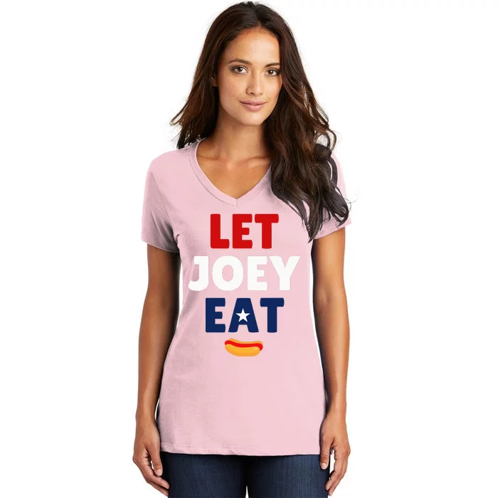 Let Joey Eat Women's V-Neck T-Shirt