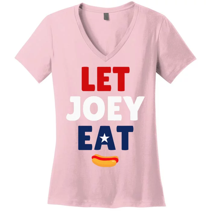 Let Joey Eat Women's V-Neck T-Shirt