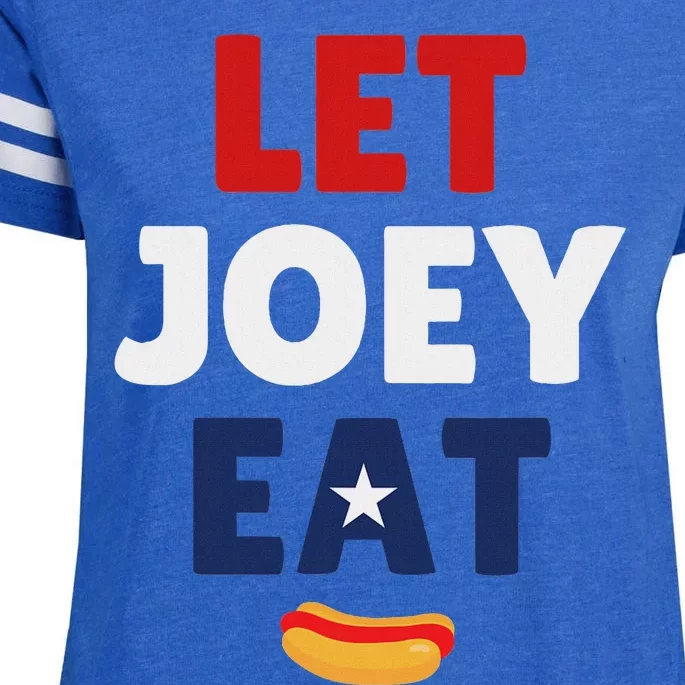 Let Joey Eat Funny Design Enza Ladies Jersey Football T-Shirt