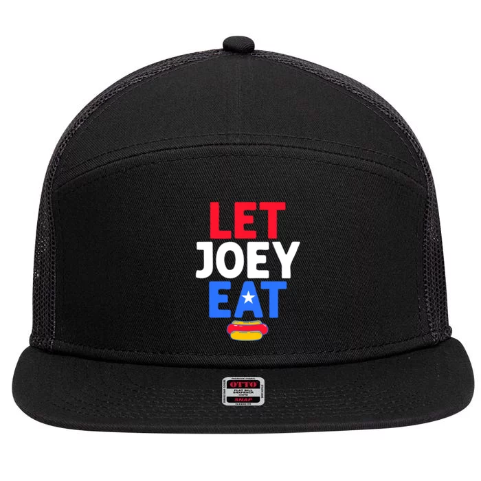 Let Joey Eat 7 Panel Mesh Trucker Snapback Hat