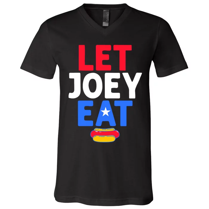 Let Joey Eat V-Neck T-Shirt