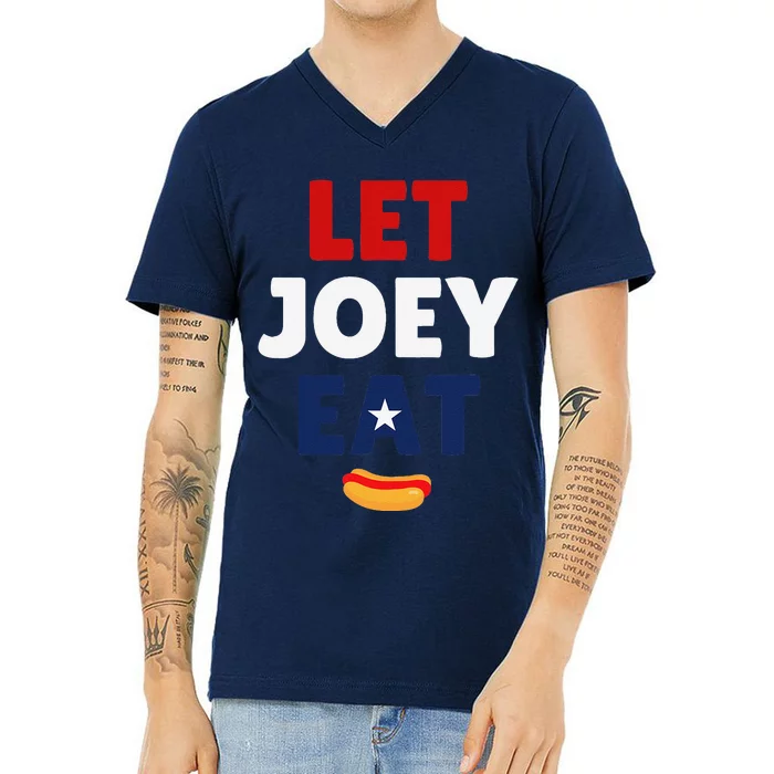 Let Joey Eat V-Neck T-Shirt