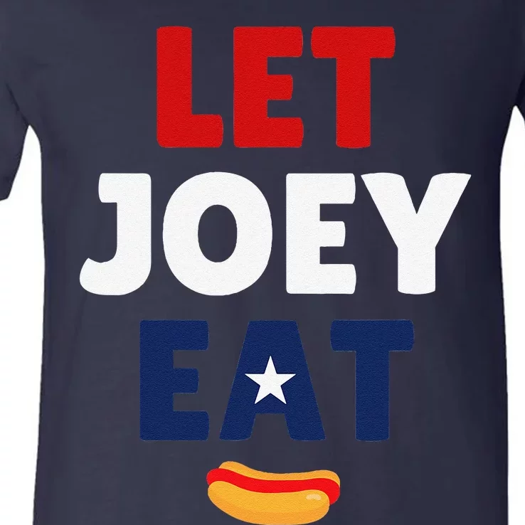 Let Joey Eat V-Neck T-Shirt