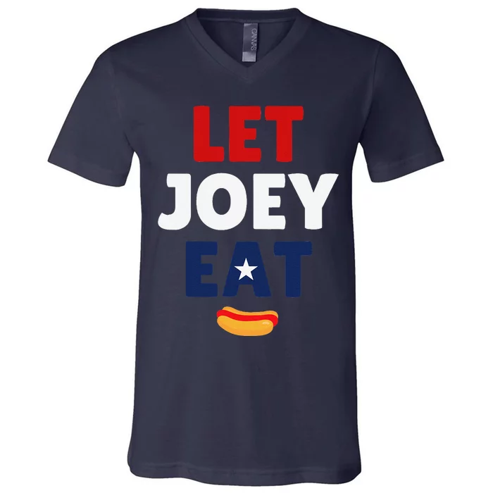 Let Joey Eat V-Neck T-Shirt