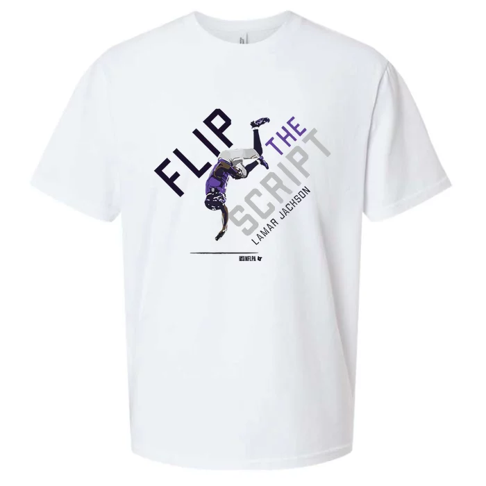 Lamar Jackson Flip The Script Sueded Cloud Jersey T-Shirt