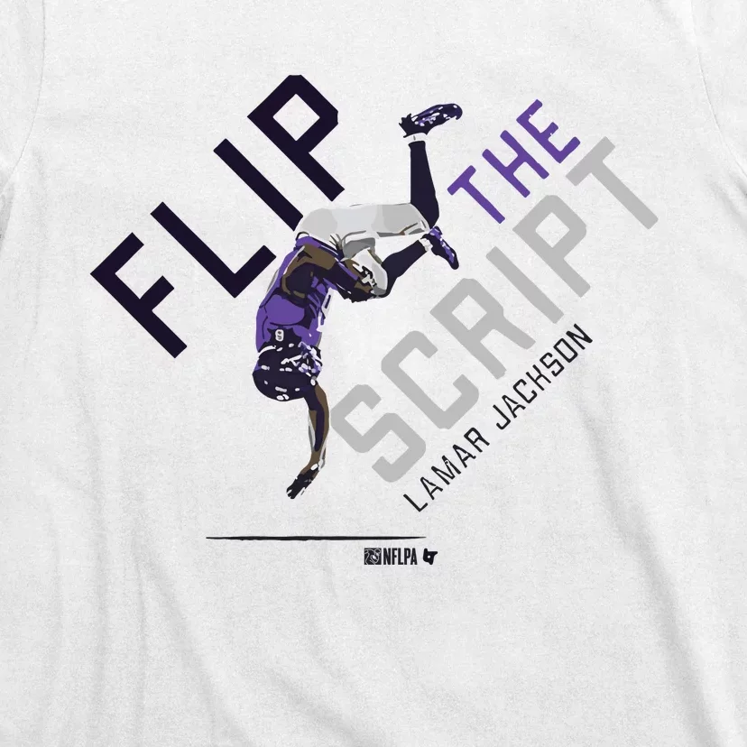 Lamar Jackson Flip The Script T-Shirt