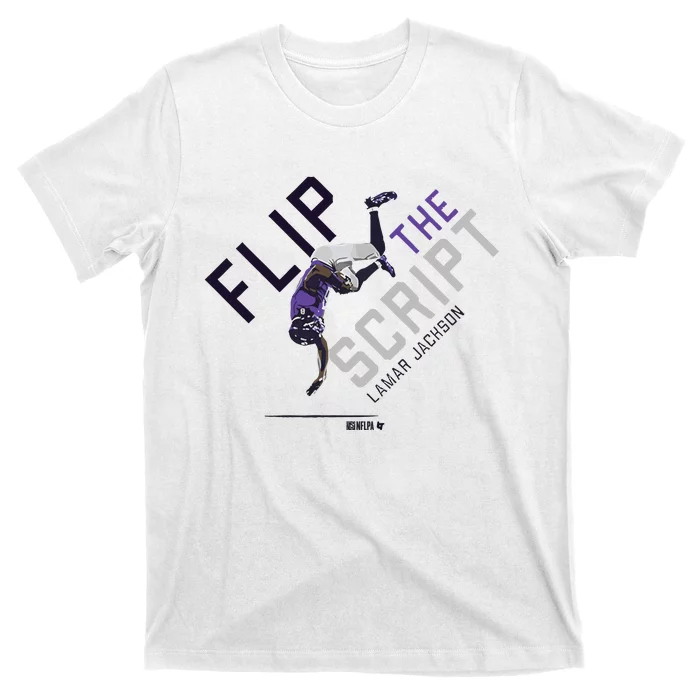 Lamar Jackson Flip The Script T-Shirt