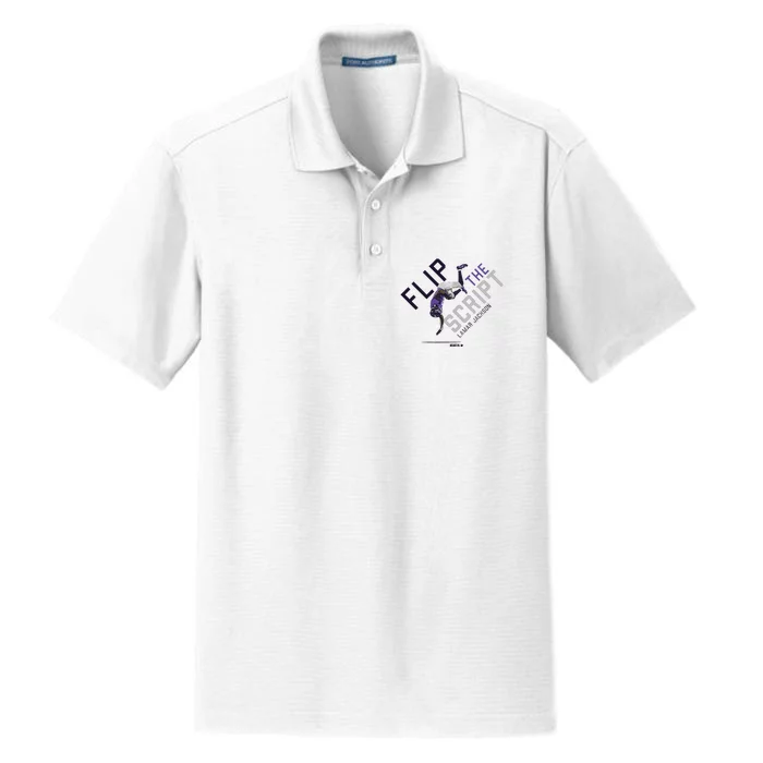 Lamar Jackson Flip The Script Dry Zone Grid Performance Polo