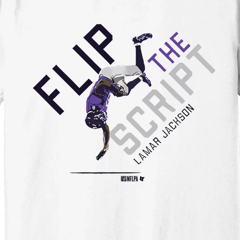 Lamar Jackson Flip The Script Premium T-Shirt