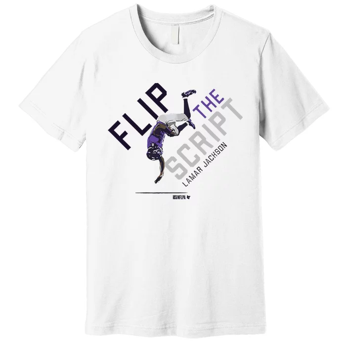 Lamar Jackson Flip The Script Premium T-Shirt