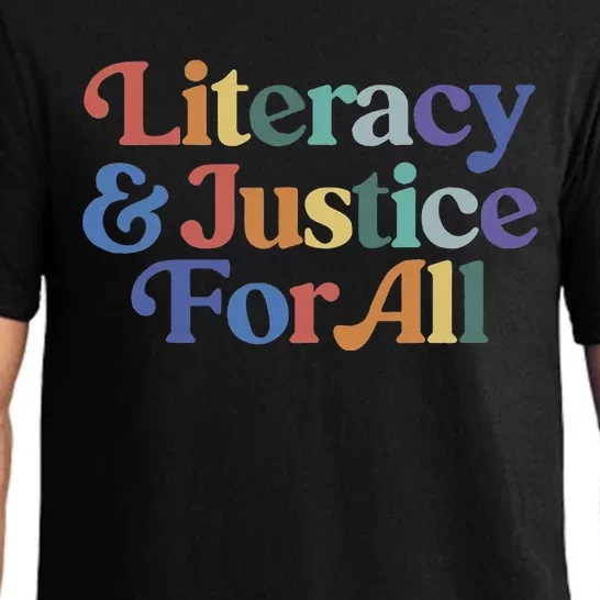 Literacy Justice For All Stop Book Banning Protect Librarian Pajama Set