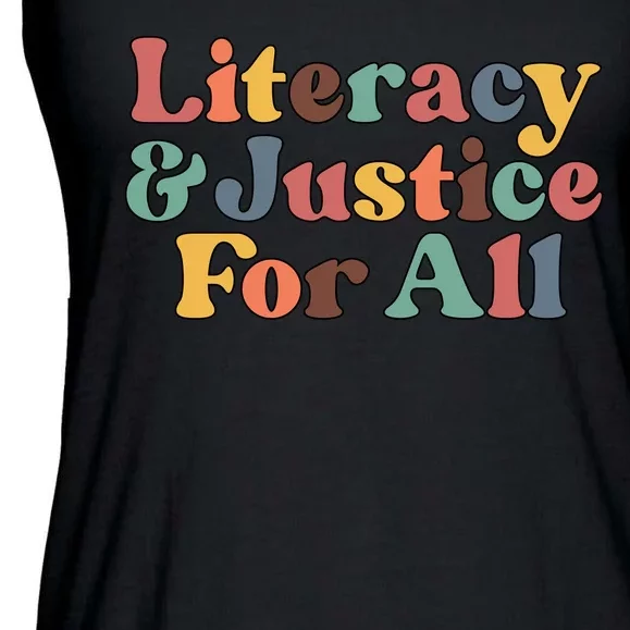 Literacy Justice For All Read Banned Book Ladies Essential Flowy Tank