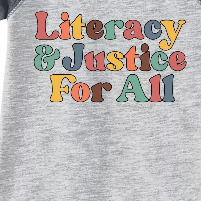 Literacy Justice For All Read Banned Book Infant Baby Jersey Bodysuit