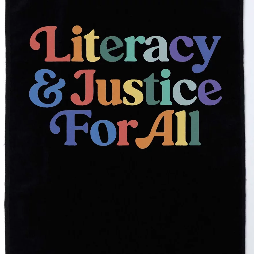 Literacy Justice For All Platinum Collection Golf Towel