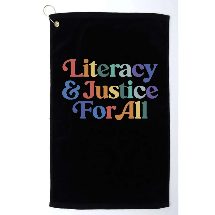 Literacy Justice For All Platinum Collection Golf Towel