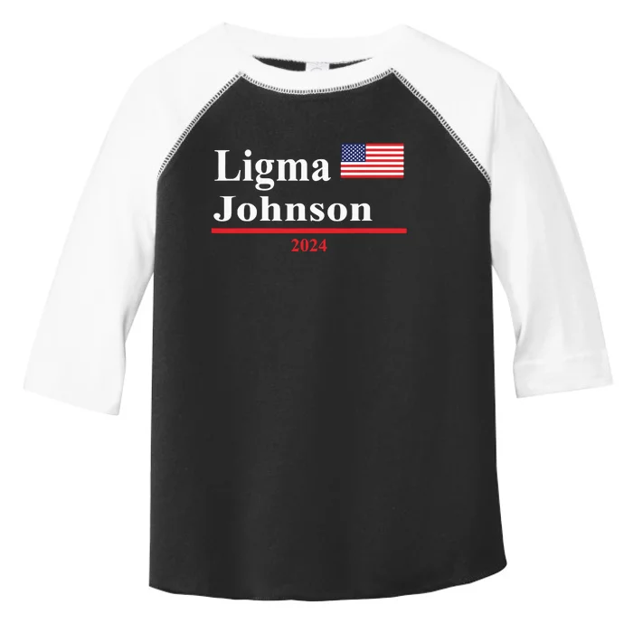 Ligma Johnson Funny Presidential Election 2024 Parody Toddler Fine Jersey T-Shirt