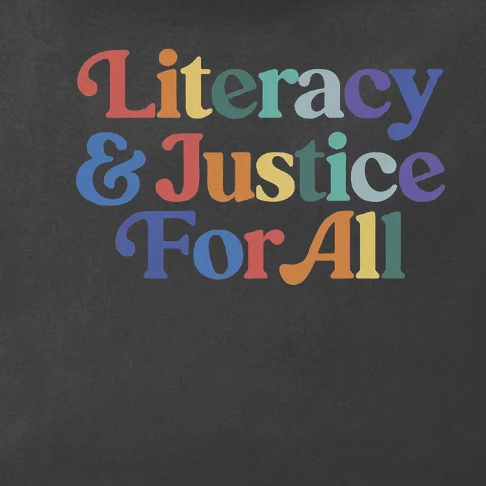 Literacy Justice For All Stop Book Banning Protect Librarian Zip Tote Bag