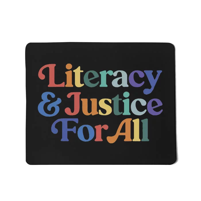 Literacy Justice For All Stop Book Banning Protect Librarian Mousepad